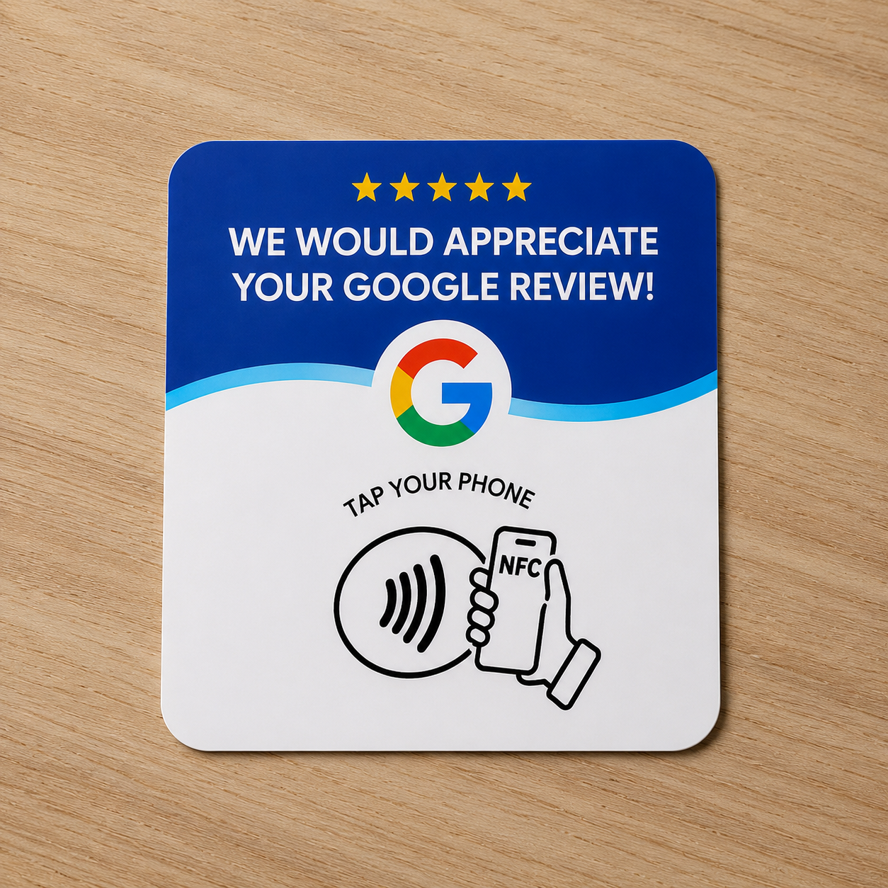 Google Review Card Adhesive